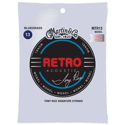 Martin Strings MTR13 Tony Rice Retro Monel Bluegrass Acoustic Guitar Strings - 13-56 for sale