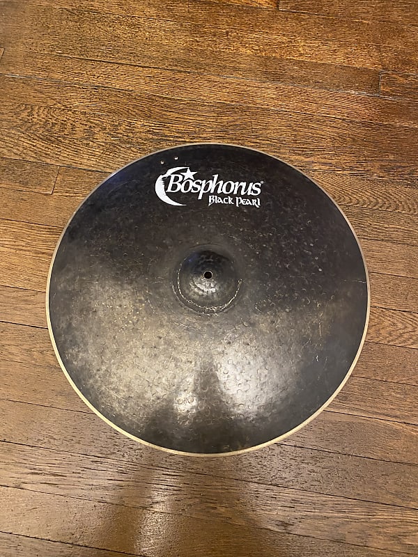 Bosphorus 21” Black Pearl Ride 2 Rivets 1644g Reverb