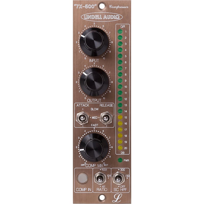 Lindell Audio 7X-500, 500 Series F.E.T. Compressor image 1