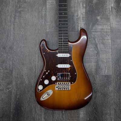 AIO S4 Left-Handed Electric Guitar - Sunburst (Brown Pickguard) image 1