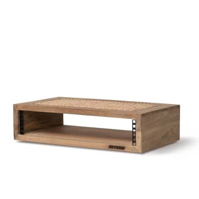JATEAK studio furniture 19" racks from reclaimed teak wood image 3