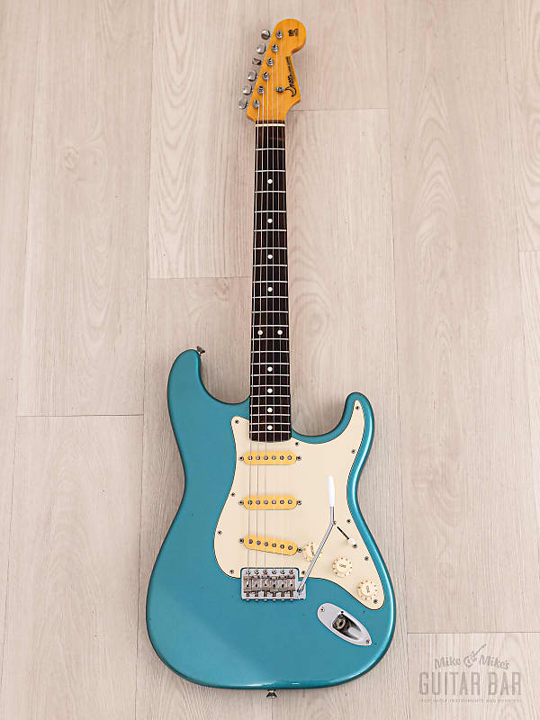 1980s PGM Moon ST-248 S-Style Guitar Lake Placid Blue w