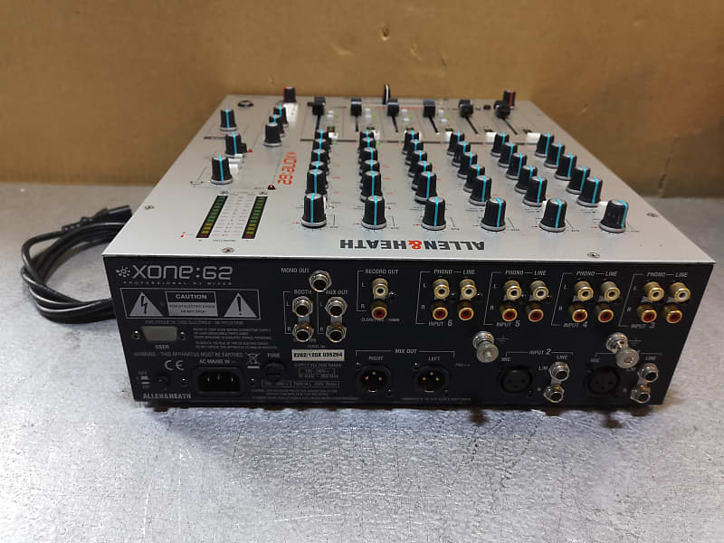 Allen & Heath Xone:62 6 Channel Professional DJ Mixer - Made In UK