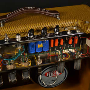 Victoria Amplifier 20112 1x12 Combo, Tweed, Half Power Switch image 3
