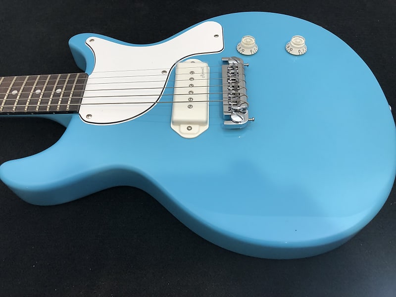 Harley Benton DC-Junior FAT Benton Blue P90 Pickup + Graphite Nut + Bonus  Extra's 2022 Benton Blue