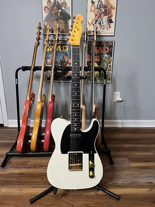 MJT Allparts Partscaster Telecaster - Olympic White image 1