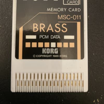 Korg M1 MSC-011 “Brass” PCM/Waveform Data Card
