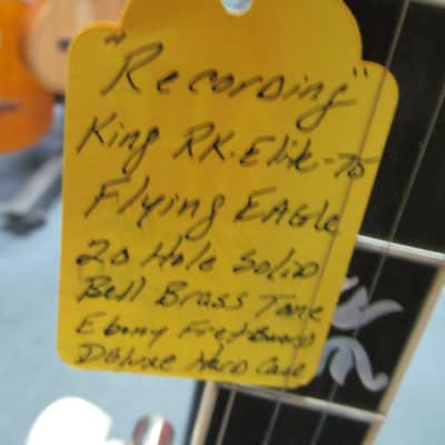 Recording King Elite Flying Eagle Banjo with hard deluxe case image 2