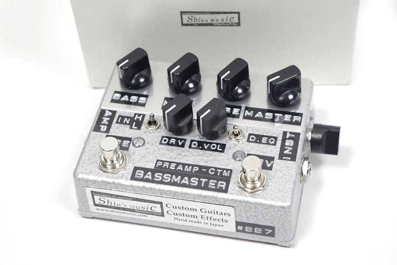 Shin's Music Bass Master Preamp Custom(IN H/L SW+D.EQ SW) 2023 - Silver  Hammer