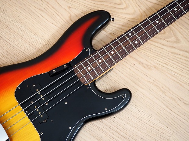 1979 Fender Precision Bass Vintage Electric Bass Ash Body Sunburst Clean  w/ohc