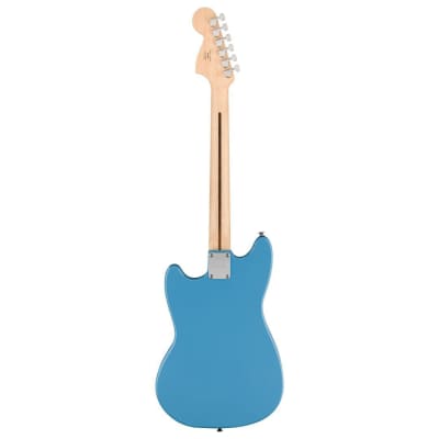 Squier Sonic Mustang HH 6-String Right-Handed Electric Guitar with Maple Neck, Laurel Fingerboard and 1-Ply Black Pickguard (California Blue) image 2