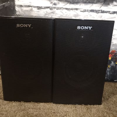 Sony Black Satellite Speakers Surround Sound (2) SS-MSP75 & (1) SS-CNP75 2024 Tested