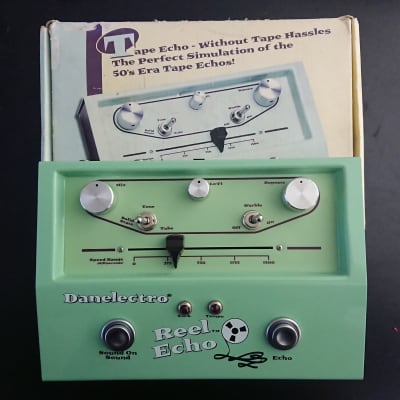 Boxed with Manual - Danelectro Reel Echo 1990s-2000s Tape Echo Delay - Green for sale
