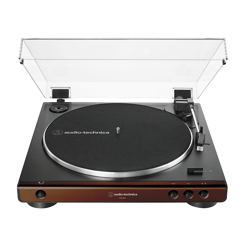 Audio-Technica - Fully automatic Belt-drive turntable - Brown  			