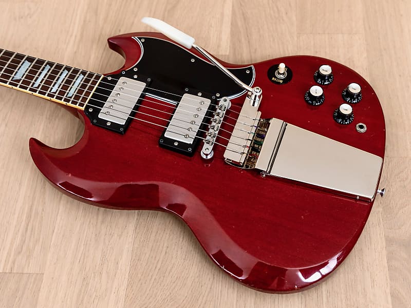 1980 Greco SS700 Vintage Electric Guitar Cherry w/ Long Frame Vibrola &  Case, Japan Fujigen