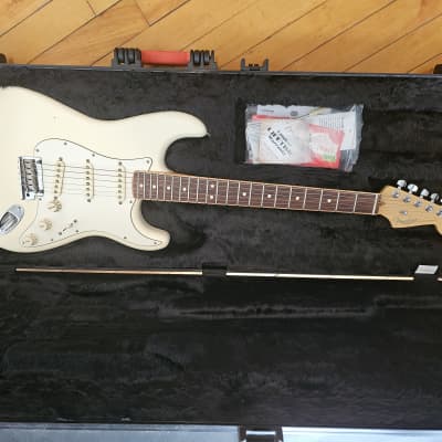 Fender Limited Edition American Standard Stratocaster Channel Bound 2016 - Olympic White image 2