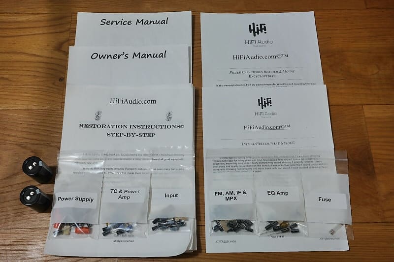 Sansui TA-300 restoration kit filter capacitor repair rebuild fix  			