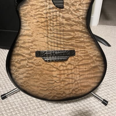 Emerald X20 Nylon 2021 - Quilted Maple Top, standard carbon fiber back/sides image 2