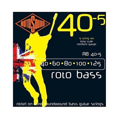 Rotosound Rb40 5 Roto Bass Nickel On Steel Roundwound Bass Reverb