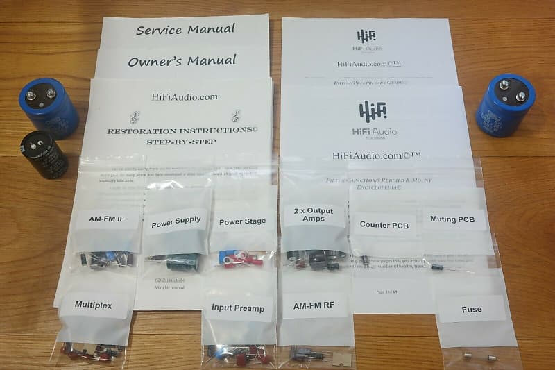 Heathkit AR-1515 restoration kit filter capacitor repair rebuild fix  			