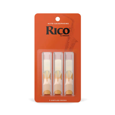 Mint D'Addario Rico RJA0320 Alto Saxophone Reed 3-Pack, Strength 2.0 image 2