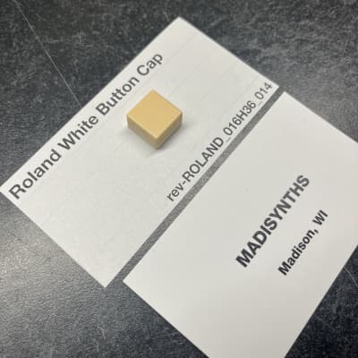 ORIGINAL Roland White Button Cap (016H036) for Juno-6, Juno-60