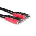 Hosa CRA-202 Stereo Interconnect Cable Dual RCA to Same (2m, 6.56 ft)