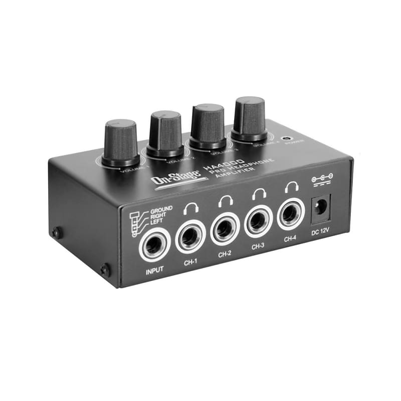 On-Stage Stands HA4000 4-Channel Headphone Amplifier image 1