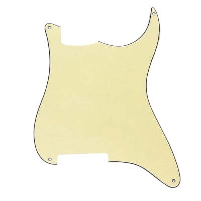 Stratocaster Blank Pickguard - Custom Screw and Pickup Layout DIY USA MEX - Cream for sale