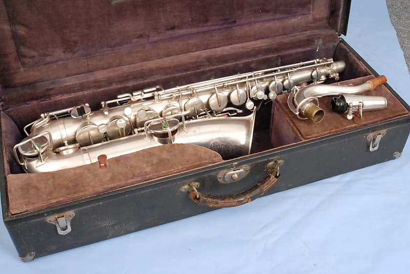 Buescher  True Tone C Melody  Silver plated Saxophone  1925 image 1