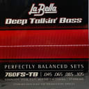 La Bella Deep Talkin' Bass Flat Wound 4 String Sets - 760FS-TB .45-.105