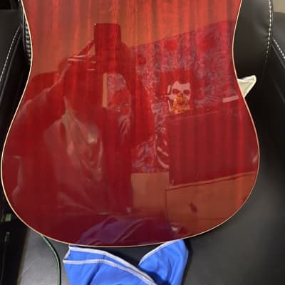 Epiphone Hummingbird artist 2010-2011 Dark cherry image 4