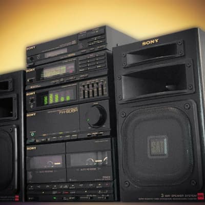 Sony FH-808R & CDP-S27 (1988) Vintage Stereo Cassette System image 3