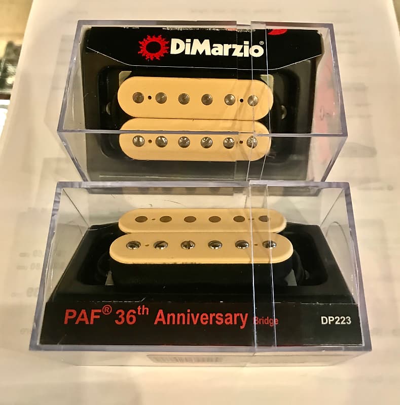 DiMarzio PAF 36th Anniversary Humbucker Guitar Pickup Set - CREAM 2018 image 1