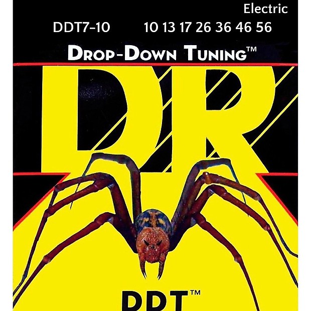 DR DDT-7/10 Drop Down Tuning 7-String Guitar Strings - Medium (10-56) image 1