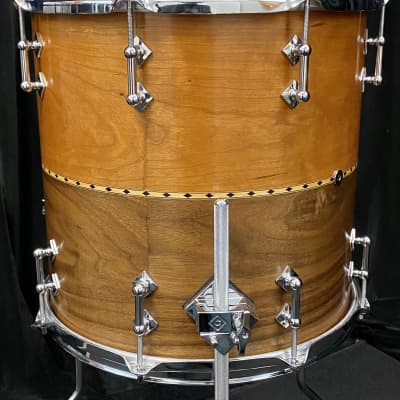 Craviotto 18/12/14/5x14" New Old Stock. Solid Stacked Drum Set - 2012 Signed Cherry/Walnut image 7