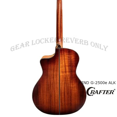 New! Crafter MIND G-2500e ALK DL Orchestra Cutaway all Solid acacia koa electronics acoustic guitar image 3