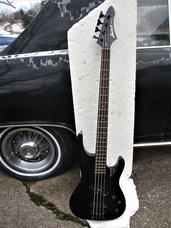 Aria Pro II Magna Series MAB-20 Bass Guitar, 1990's, Korea, Black Finish,  Plays & Sounds Good