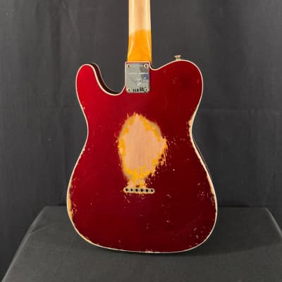 Fender Custom Shop Limited Edition Heavy Relic '60 Tele Custom in Aged Candy Apple Red over 3-Color Sunburst image 5