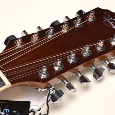 Oscar Schmidt OD312CE 12 String Acoustic-Electric Guitar Natural - Pro Setup image 4
