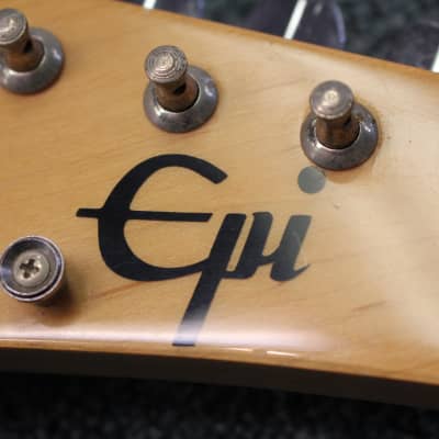 1990's Epiphone EPI ES-300 S-Style Sunburst Electric Guitar image 20