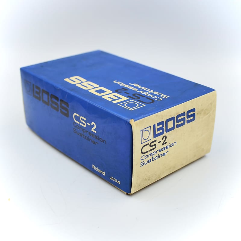 Boss CS-2 Compression Sustainer With Original Box 1983 Made in Japan  Compressor Effect Pedal 292200