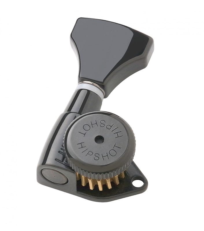 Hipshot Grip-Lock Open 18:1 3x3 Black locking tuners with UMP 6K2GL0B image 1