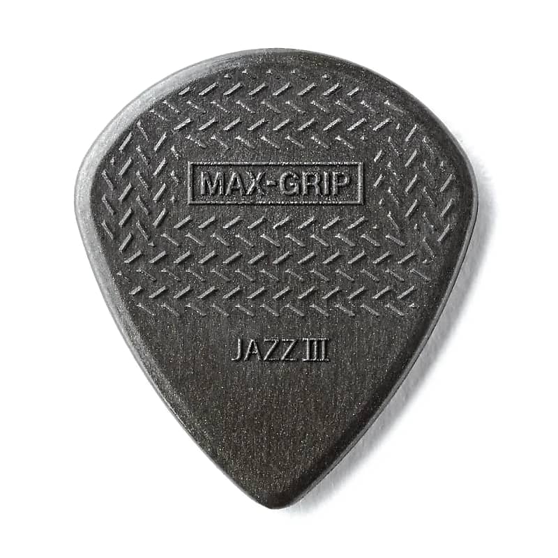 Immagine Dunlop 471R3C Carbon Fiber Max-Grip Jazz III Guitar Picks (24-Pack) - 1