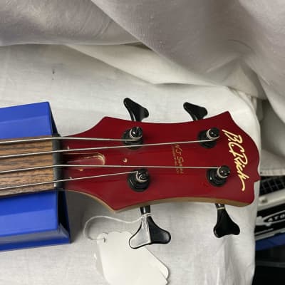B.C. Rich bc NJ Series Warlock 4-string Bass - slight seam splitting on headstock! image 11