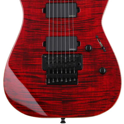 ESP USA M-7 FR Flamed Maple Solidbody Electric Guitar - See Thru Black Cherry image 1