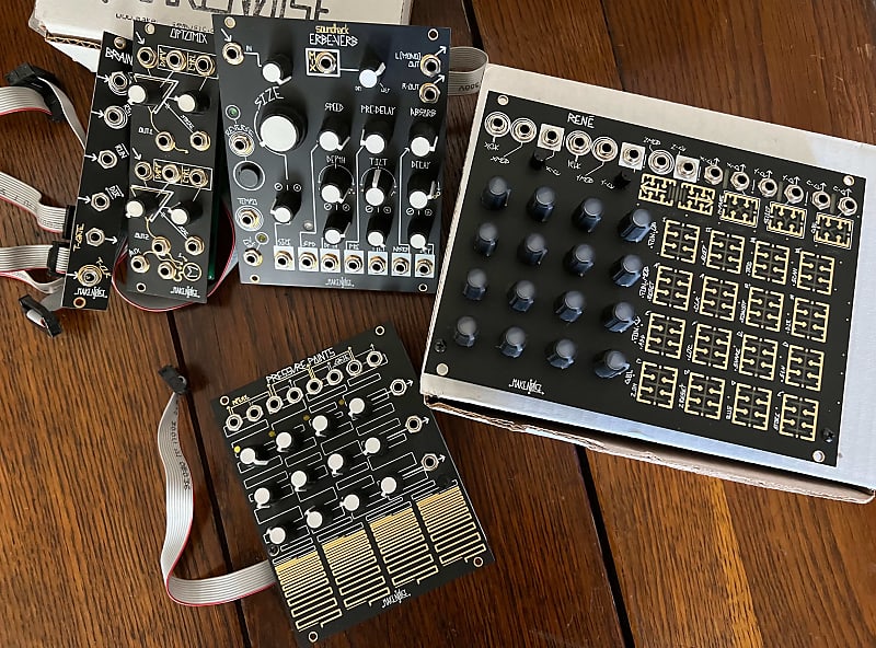 Make Noise Make Noise René V2 + ErbeVerb B/G + Optomix B/G Reverb