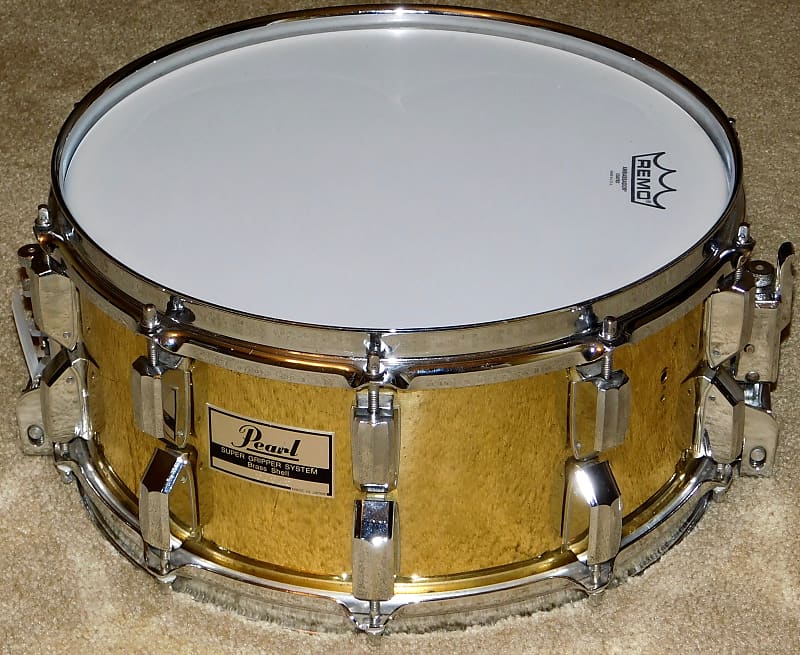 Pearl Snare Drum 6.5x14*B-714DX*GLX Brass Super