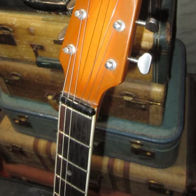Vintage 1960's EKO Model 395 Violin Guitar  Hollow Body Electric w/ Original Case image 3