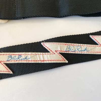 1980s Levy's Lighting Guitar Strap with Autographs! BC Rich image 4